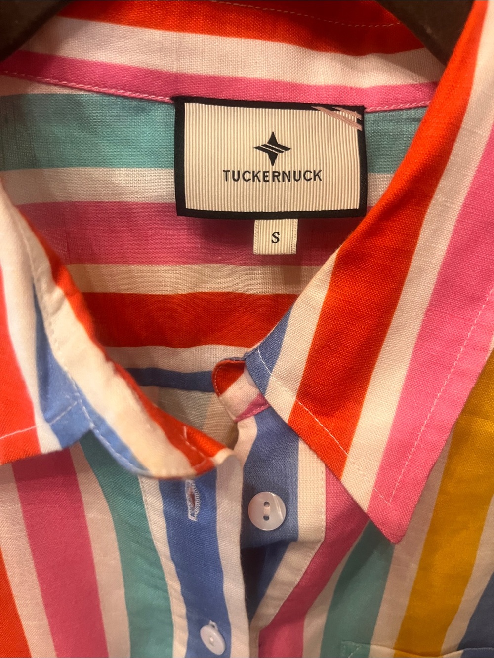 Tuckernuck Callahan Dress in Rainbow Stripe - Picture 3 of 3